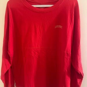 PINK Victoria's Secret Red Long Sleeve Tee